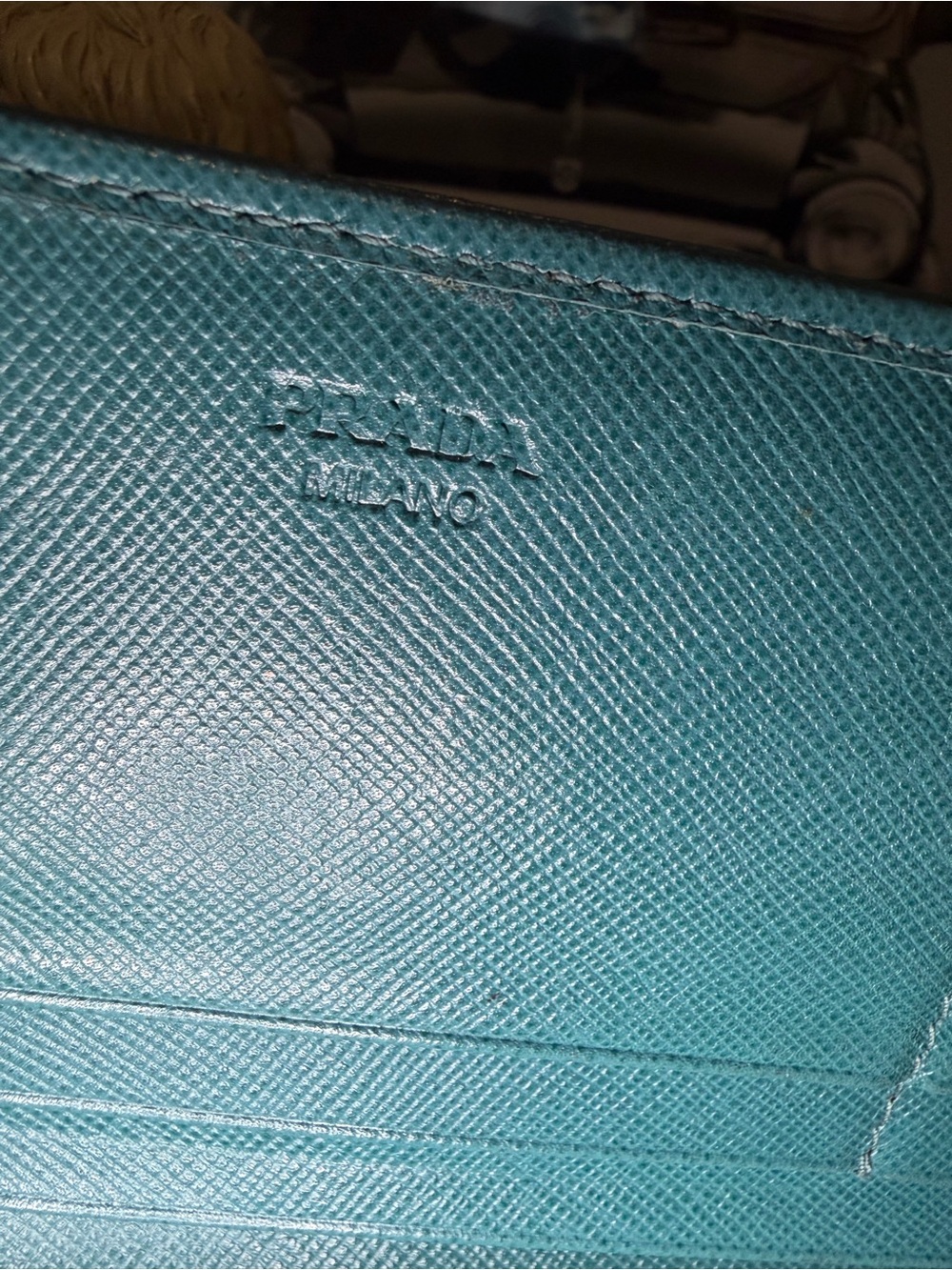 Authentic Prada Saffiano Leather wallet with free chain & COA ❤️ - Picture 12 of 15